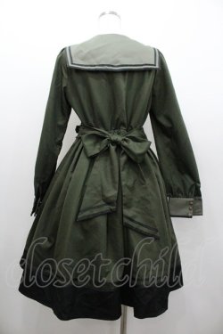 画像2: Amavel / Theatreland Guardian セーラーミリタリーワンピース  カーキ I-26-01-06-063-CA-OP-SA-ZI