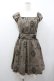 画像1: Amavel / 裾プリントフロントクロスワンピース  ブラウン I-26-01-06-066-CA-OP-SA-ZI (1)