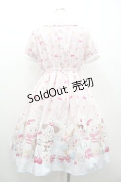 画像2: axes femme Kawaii / mikko illustration × axes femme Kawaii ダイナーカフェワンピース  ピンク I-26-01-06-067-AX-OP-SA-ZI