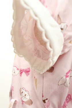 画像3: axes femme kawaii / mikko illustration × axes femme KAWAII ダイナーカフェワンピース  ピンク I-26-01-06-067-AX-OP-SA-ZI