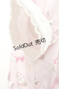 画像3: axes femme Kawaii / mikko illustration × axes femme Kawaii ダイナーカフェワンピース  ピンク I-26-01-06-067-AX-OP-SA-ZI