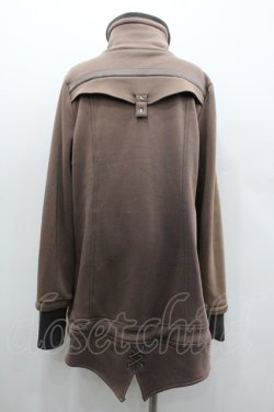 画像2: Ozz Croce / 刺繍ポケットスナップ釦ロングカーディガン  ブラウン I-26-01-06-072-OO-TO-SA-ZI