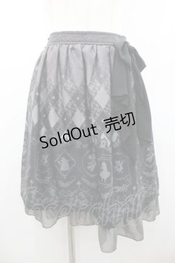 画像1: axes femme POETIQUE / Disney ドリームパネル柄スカート M 黒 I-26-01-06-078-AX-SK-SA-ZI