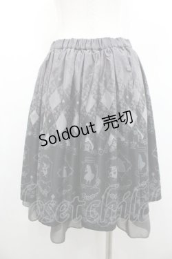 画像2: axes femme POETIQUE / Disney ドリームパネル柄スカート M 黒 I-26-01-06-078-AX-SK-SA-ZI