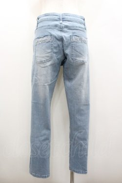 画像2: axes femme / パリ刺繍ボーイズデニム M ブルー I-26-01-06-081-AX-PA-TE-ZI