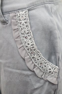 画像3: axes femme / ポケットフリルパンツ M サックス I-26-01-06-083-AX-PA-TE-ZI