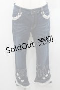 axes femme / ローズレースデニムパンツ  インディゴ I-26-01-06-085-AX-PA-TE-ZI