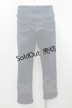 画像2: axes femme / 猫ストライプストレッチパンツ L インディゴ I-26-01-06-086-AX-PA-TE-ZI