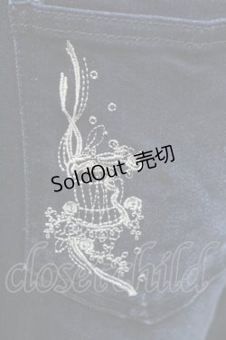 画像4: axes femme / 鳥かご刺繍デニムパギンス L インディゴ I-26-01-06-087-AX-PA-TE-ZI