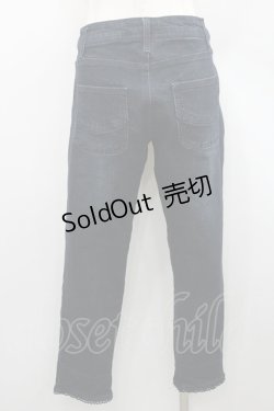 画像2: axes femme / スカラップ刺繍パンツ M インディゴ I-26-01-06-089-AX-PA-TE-ZI