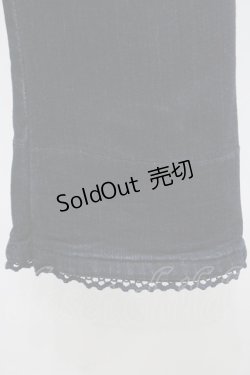 画像4: axes femme / スカラップ刺繍パンツ M インディゴ I-26-01-06-089-AX-PA-TE-ZI