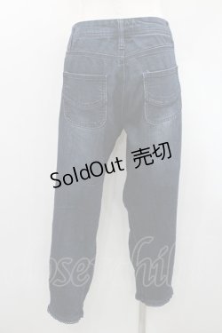 画像2: axes femme / スカラップ刺繍パンツ M インディゴ I-26-01-06-090-AX-PA-TE-ZI