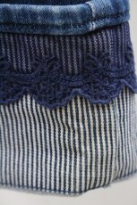 画像6: axes femme / ストライプ使い薔薇刺繍デニムパンツ M インディゴ I-26-01-06-091-AX-PA-TE-ZI (6)