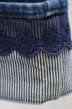 画像6: axes femme / ストライプ使い薔薇刺繍デニムパンツ M インディゴ I-26-01-06-091-AX-PA-TE-ZI