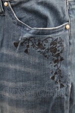 画像3: axes femme / 刺繍入デニムパンツ L ブルー I-26-01-06-094-AX-PA-TE-ZI (3)