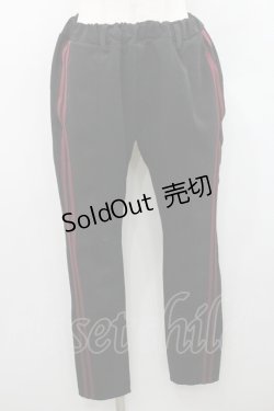 画像1: Deorart / サイドラインジャージ・スリムパンツ M 黒 I-26-01-06-097-PU-PA-TE-ZI