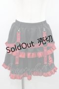 ACDC RAG / PUNKYバニースカート  黒Ｘ赤 I-26-01-06-099-PU-SK-SA-ZI