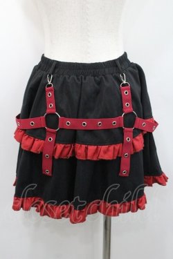 画像2: ACDC RAG / PUNKYバニースカート  黒Ｘ赤 I-26-01-06-099-PU-SK-SA-ZI