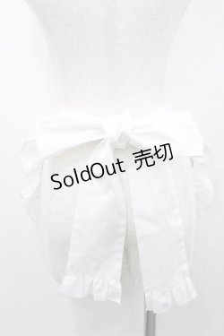 画像2: axes femme kawaii / mikkoコラボ刺繍エプロン  白 I-26-01-06-100-AX-SK-SA-ZI