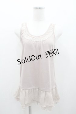 画像1: axes femme / 肩透けロングタンク M アワピンク I-26-01-06-013-AX-TO-TE-ZI