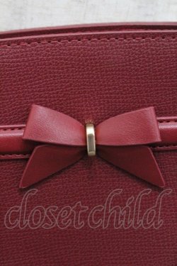 画像5: m petit by misako / AMリボンヨコショルダーバッグ  赤 I-26-01-06-101-LO-BG-SA-ZI