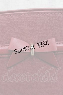 画像5: m petit by misako / AMリボンヨコショルダーバッグ  赤 I-26-01-06-101-LO-BG-SA-ZI