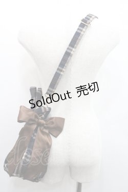 画像4: Maison de FLEUR / ベア刺繍ギャザー2WAYトートバッグ  黒Ｘブラウン I-26-01-06-103-LO-BG-SA-ZI