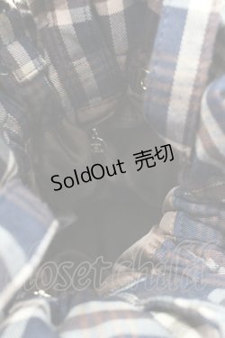 画像6: Maison de FLEUR / ベア刺繍ギャザー2WAYトートバッグ  黒Ｘブラウン I-26-01-06-103-LO-BG-SA-ZI