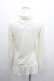 画像2: axes femme / はしごレース起毛レースハイネックカットソー M アイボリー I-26-01-06-014-AX-TO-TE-ZI (2)