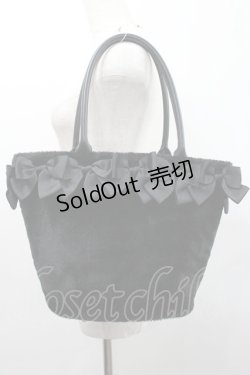 画像3: m petit by misako / AM*NIリボンFバッグ  黒 I-26-01-06-106-LO-BG-SA-ZI