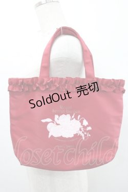 画像1: m petit by misako / NINA’Sコラボプリントトートバッグ  赤 I-26-01-06-108-LO-BG-SA-ZI