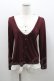 画像1: axes femme / 音符刺繍ブラウス M ワイン I-26-01-06-016-AX-BL-TE-ZI (1)