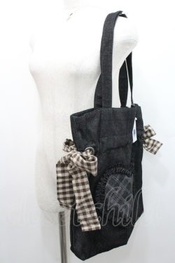 画像2: Hoshibako Works / シーソルトマキアートトートバッグ  黒 I-26-01-06-110-LO-BG-SA-ZI