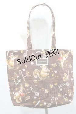 画像1: PINK HOUSE / ウィンターフォレストトリートプリントバッグ  ブラウン I-26-01-06-111-LO-BG-SA-ZI