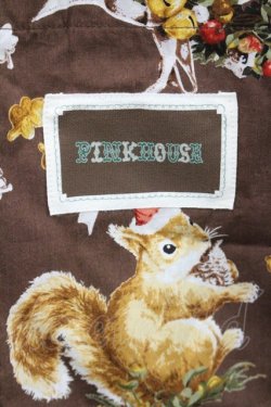 画像3: PINK HOUSE / ウィンターフォレストトリートプリントバッグ  ブラウン I-26-01-06-111-LO-BG-SA-ZI