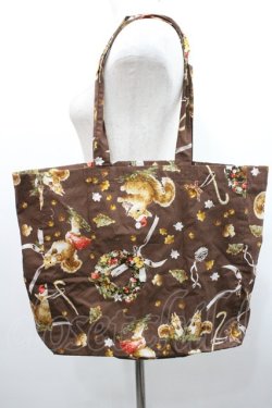 画像4: PINK HOUSE / ウィンターフォレストトリートプリントバッグ  ブラウン I-26-01-06-111-LO-BG-SA-ZI