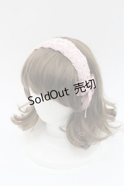 画像1: m petit by misako / TT*AMレースカチューシャ  ピンク I-26-01-06-113-LO-AC-SA-ZI