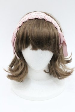 画像2: m petit by misako / TT*AMレースカチューシャ  ピンク I-26-01-06-113-LO-AC-SA-ZI