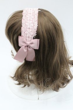 画像3: m petit by misako / TT*AMレースカチューシャ  ピンク I-26-01-06-113-LO-AC-SA-ZI