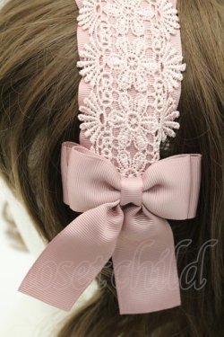 画像4: m petit by misako / TT*AMレースカチューシャ  ピンク I-26-01-06-113-LO-AC-SA-ZI