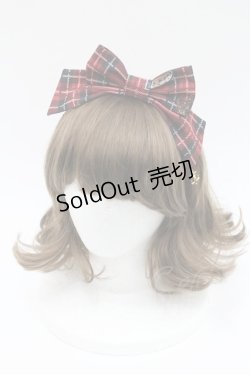 画像1: Angelic Pretty / British Bearカチューシャ  赤 I-26-01-06-115-AP-AC-SA-ZI