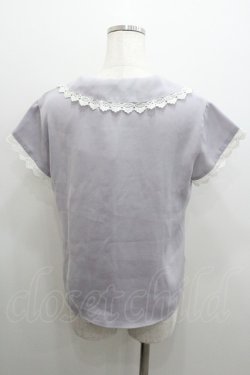 画像2: an another angelus / レース襟半袖ブラウス  ラベンダー I-26-01-06-018-CA-BL-SA-ZI