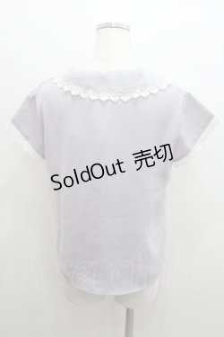 画像2: an another angelus / レース襟半袖ブラウス  ラベンダー I-26-01-06-018-CA-BL-SA-ZI