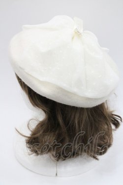 画像3: m petit by misako / NINA'S チュールリボンベレー帽  アイボリー I-26-01-06-119-LO-AC-SA-ZI