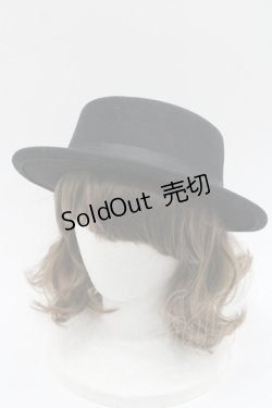 画像1: m petit by misako / サンリオキャラクターズコラボ クロミ カンカン帽  黒 I-26-01-06-120-LO-AC-SA-ZI