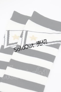 画像2: metamorphose / ボーダーオーバーニー  黒Ｘ白 I-26-01-06-124-ME-ZA-SA-ZI