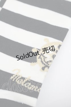 画像3: metamorphose / ボーダーオーバーニー  黒Ｘ白 I-26-01-06-124-ME-ZA-SA-ZI