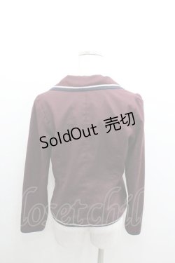 画像2: Fi.n.t / ラインデザインジャケット  ボルドー I-26-01-06-021-CA-JA-SA-ZI