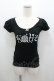 画像1: Katie / ロゴプリント半袖カットソー S 黒Ｘ白 I-26-01-06-024-LO-TO-SA-ZI (1)