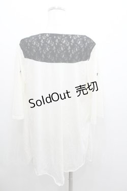 画像2: ALGONQUINS / 蝶ボタンカットカーディガン  白Ｘ黒 I-26-01-06-029-AL-TO-SA-ZI